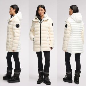 Pajar Canada Yvaine Mixed Media Lightweight Puffer Jacket size S NWT $489